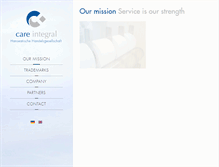 Tablet Screenshot of care-integral.de